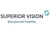 The logo for Super Vision insurance, which All About Eyes accepts in Iowa & Illinois
